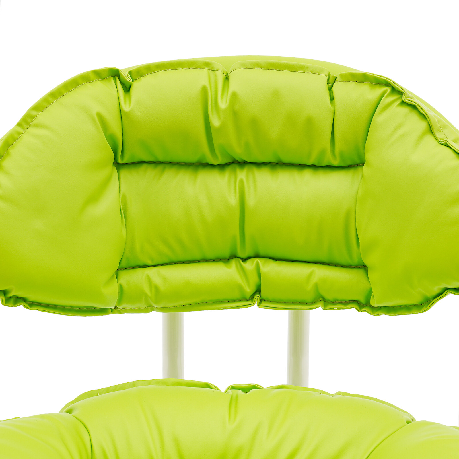 Green Rolling Stool with Back Rest Heavy Duty Rolling Stool Roller Chair