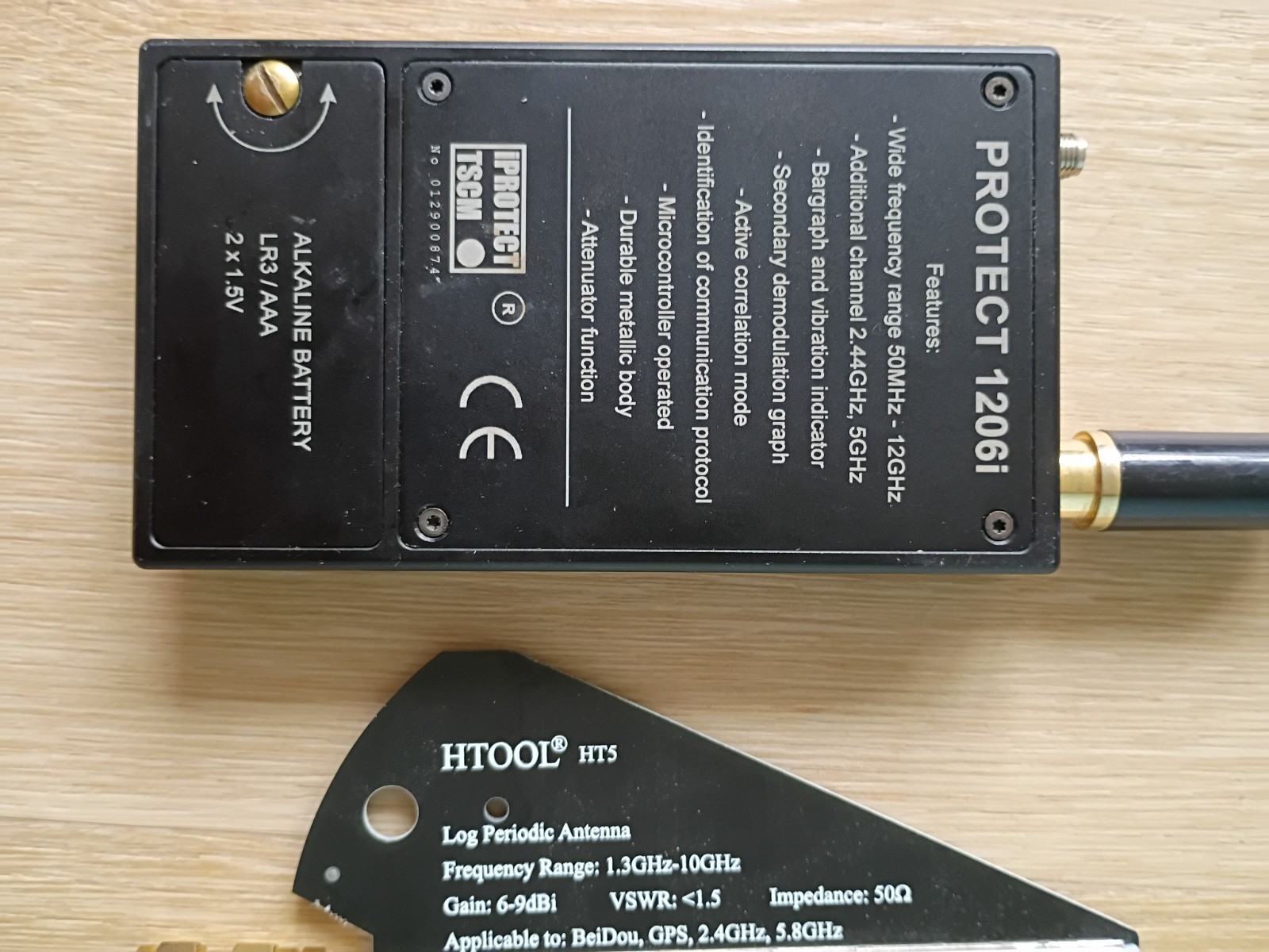 Protect 1206i Radio Field Bug Detector