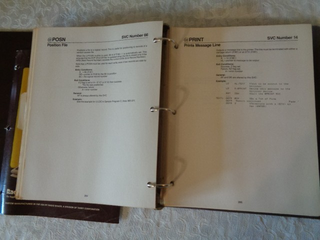 TRS - 80 Model 4 Technical Reference Manual - Catalog No. 26-2110 - Radio Shack