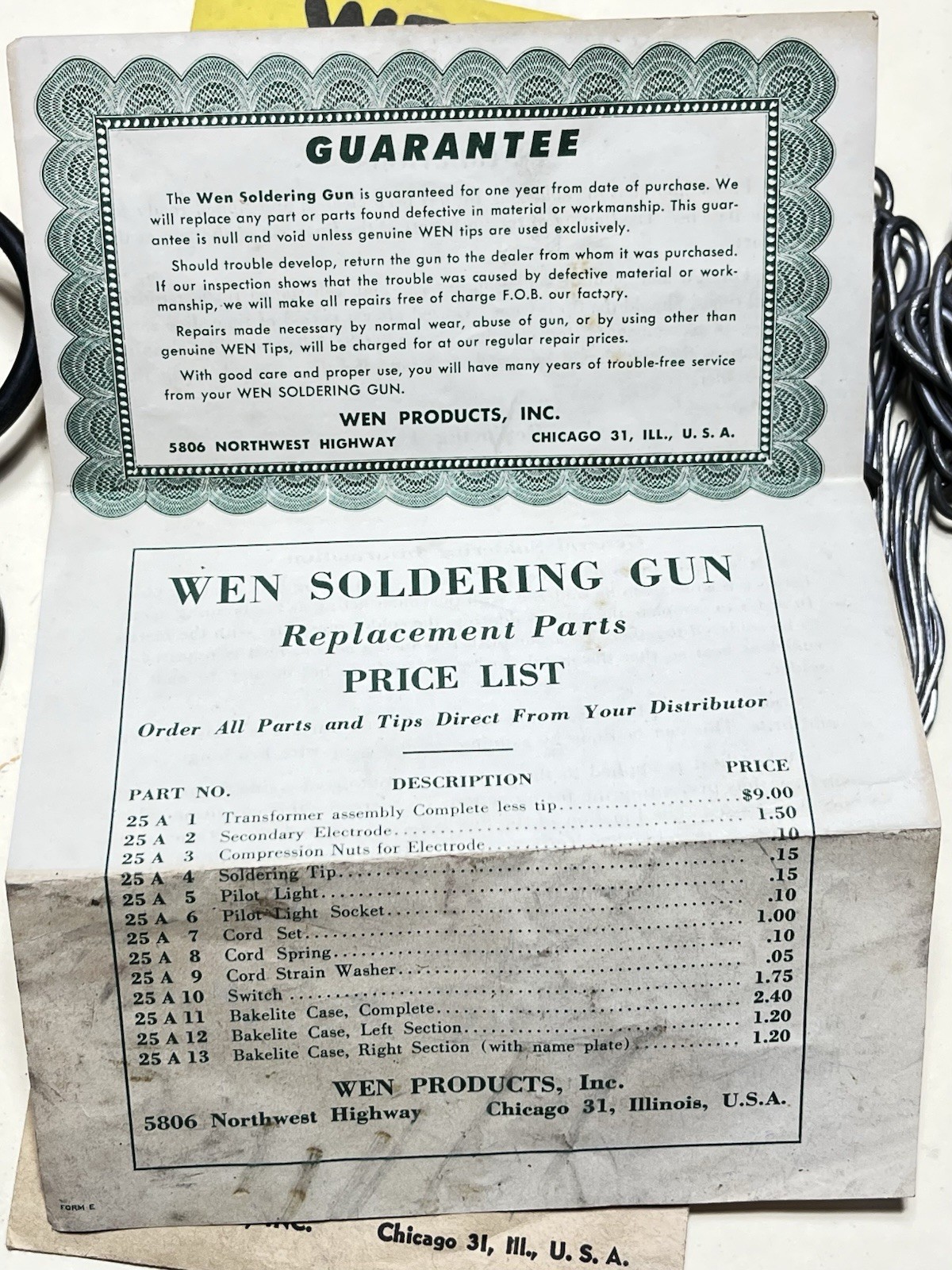 Vintage WEN Soldering Gun Used