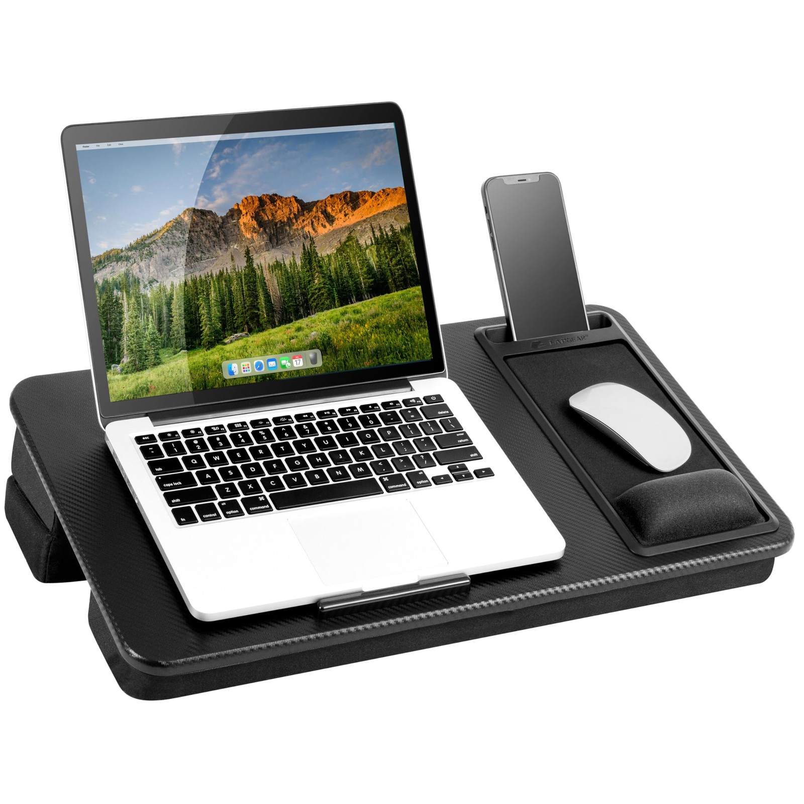 Extra Large Adjustable Lap Desk – Fits Laptops up to 17.3”, Adjustable Cushio...