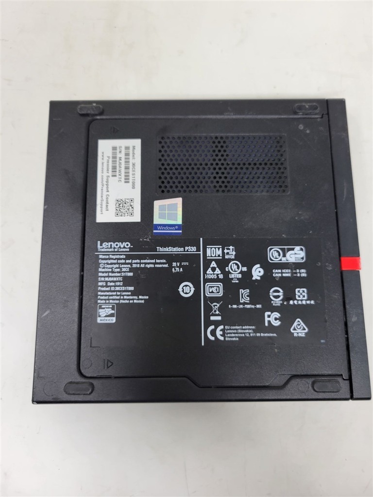 LENOVO ThinkStation P330 MICRO Computer Barebones SEE NOTES