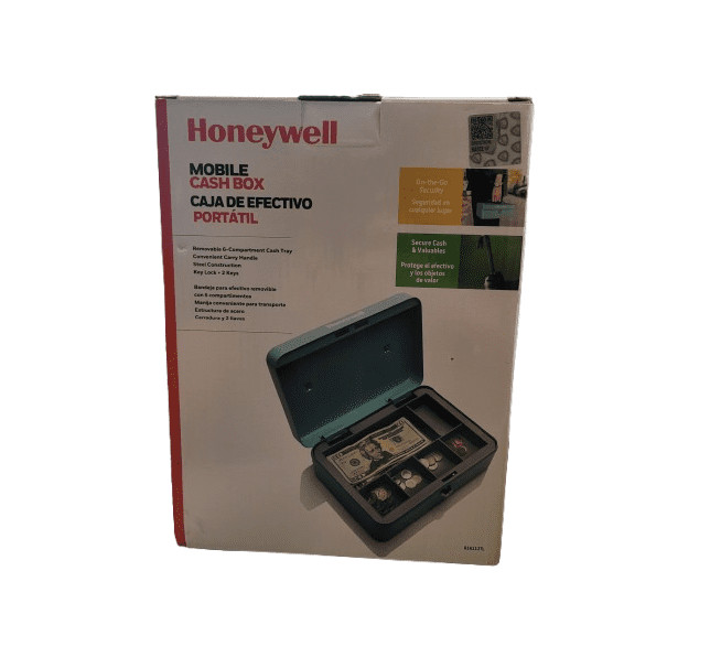 Honeywell Mobile Cash Box 816112T in Teal Blue
