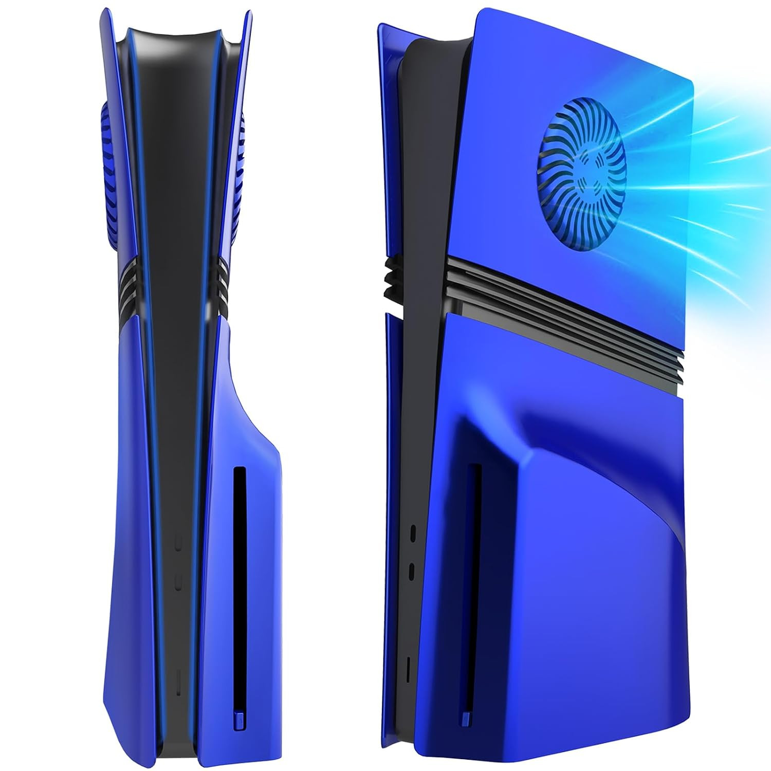 Cover Plates for PS5 Pro Disc Edition with Cooling Vent, PS5 Pro Faceplate ABS H