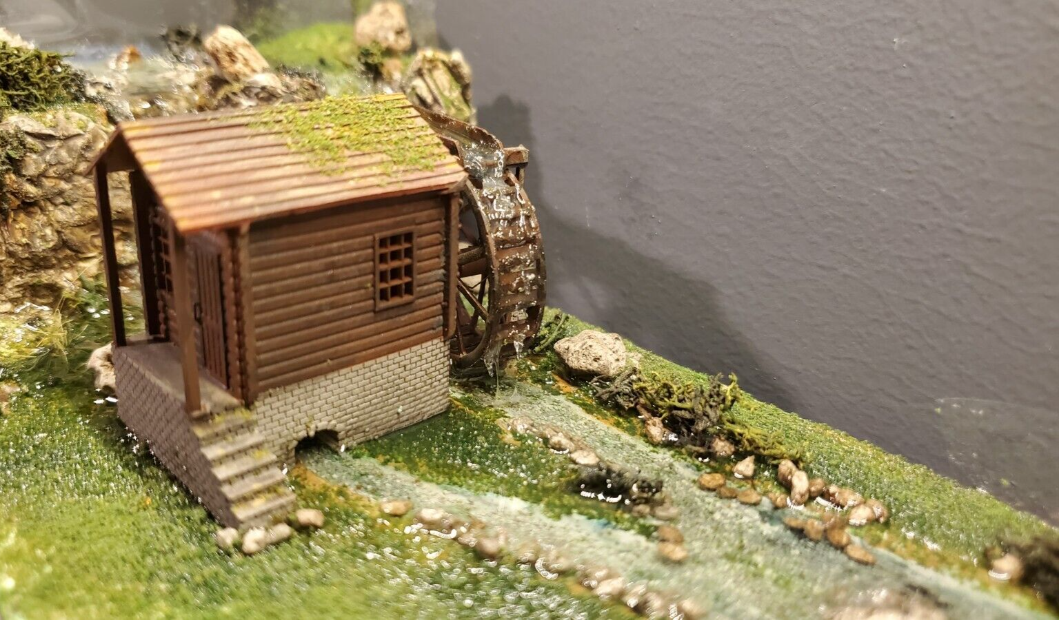N scale building 1:160 watermill