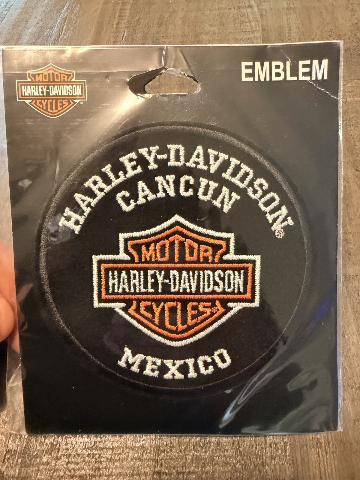 Harley Davidson Cancun Mexico Emblem Sew On Patch 4”