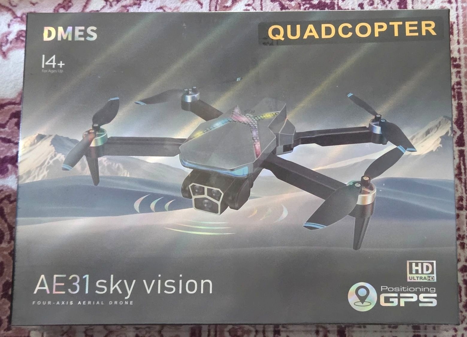 DMES AE31 Sky Vision GPS Quadcopter HD Camera 14+ Black