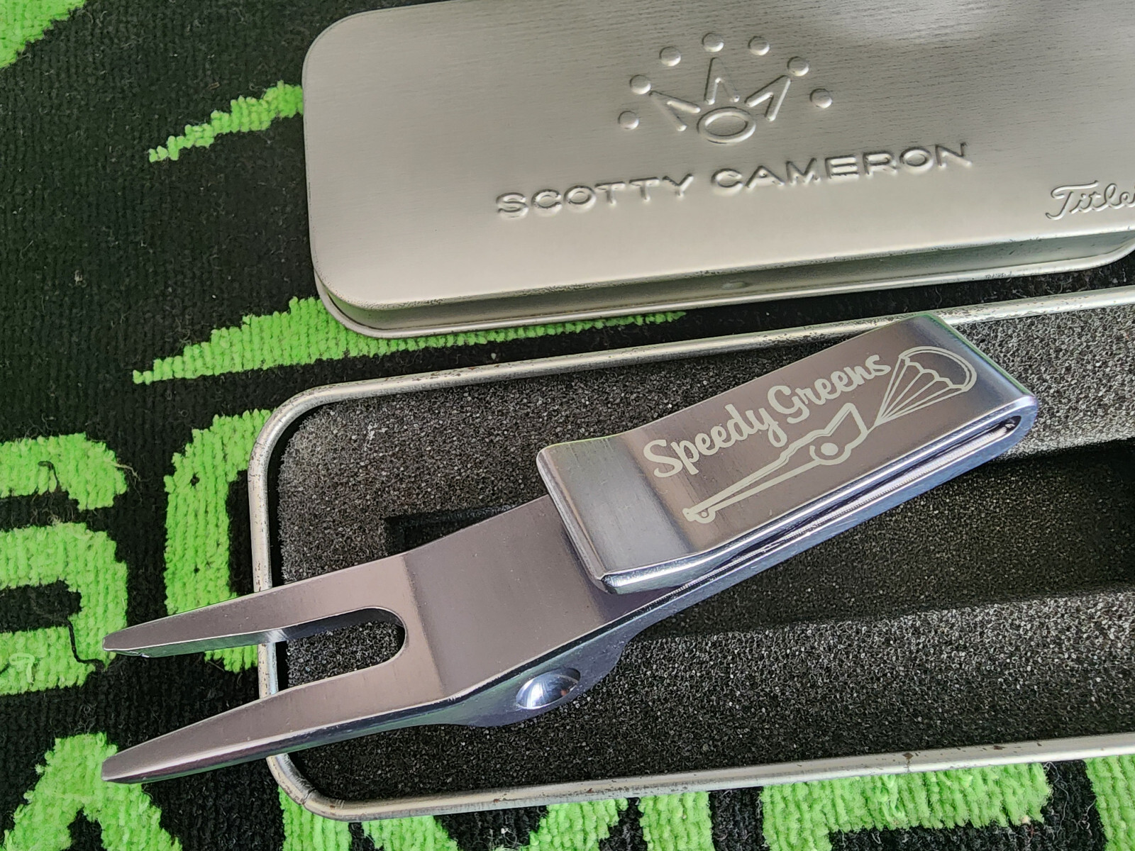 Rare Scotty Cameron 2009 Speedy Greens Pivot/Divot Tool⛳⛳⛳NEW IN ORIGINAL TIN