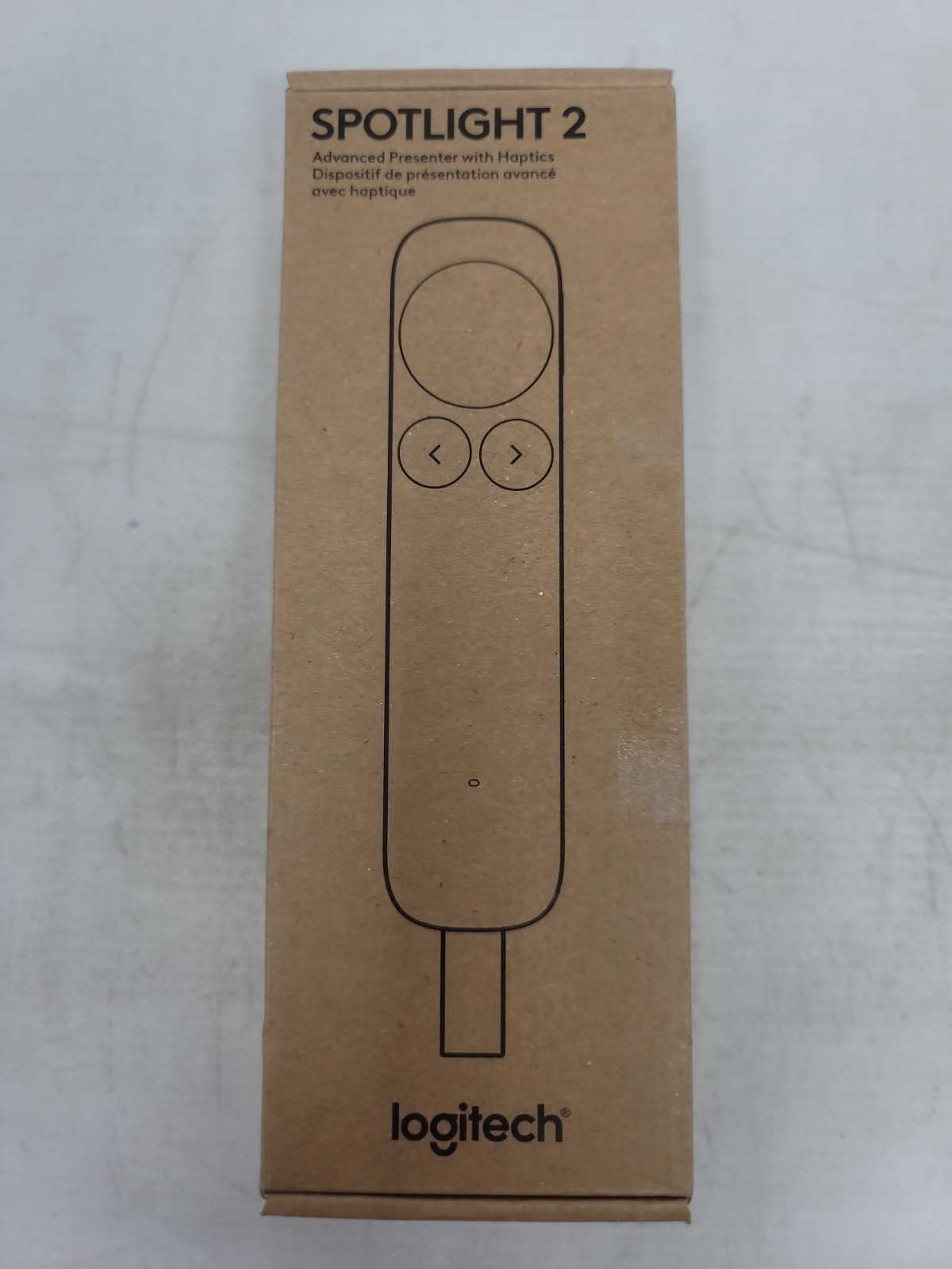 Logitech Spotlight 2 Wireless Bluetooth Laser Pointer Presenter w/ Haptics Black