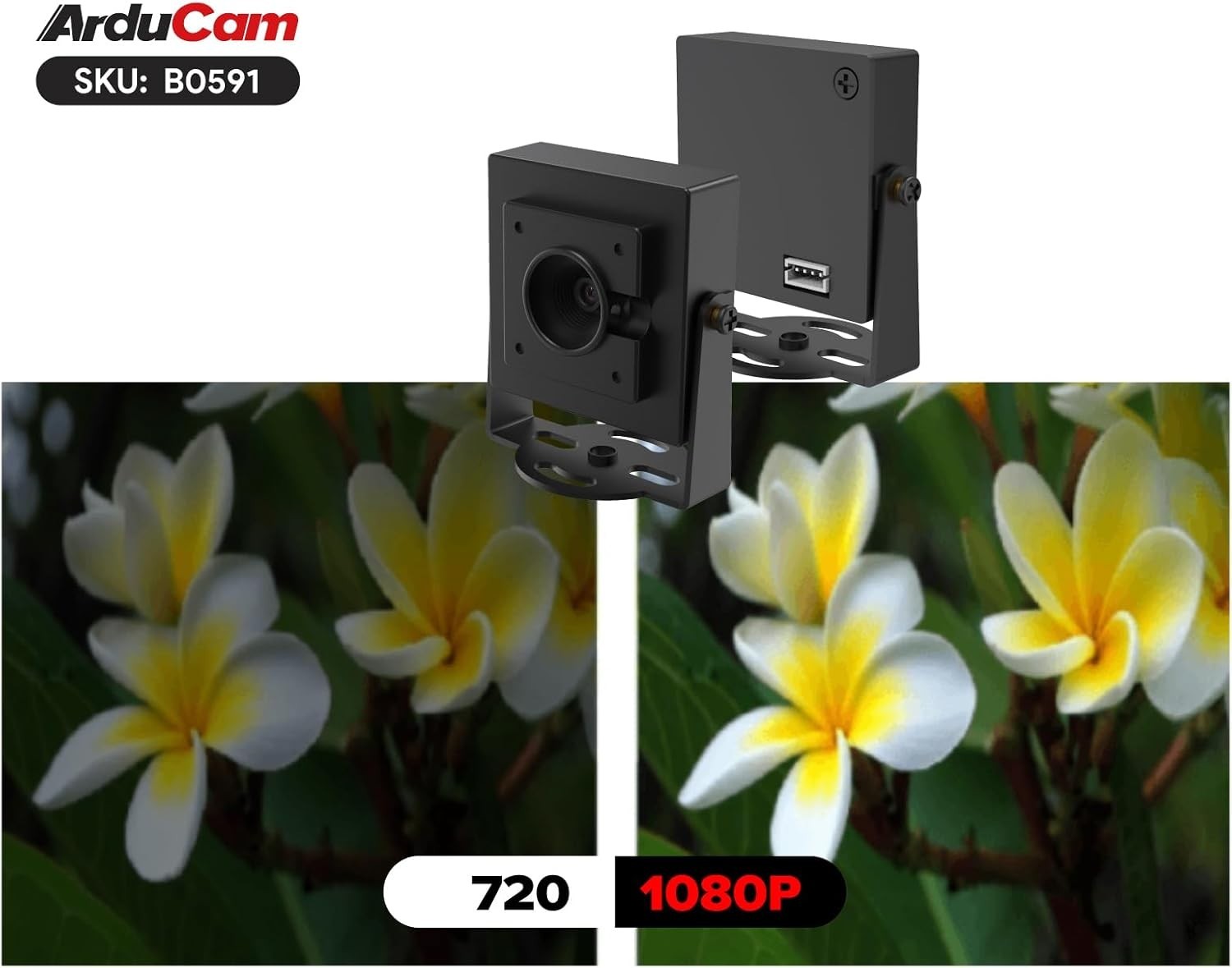 1080P HDR USB Camera Module 30fps 78D Autofocus UVC Mini Webcam Windows