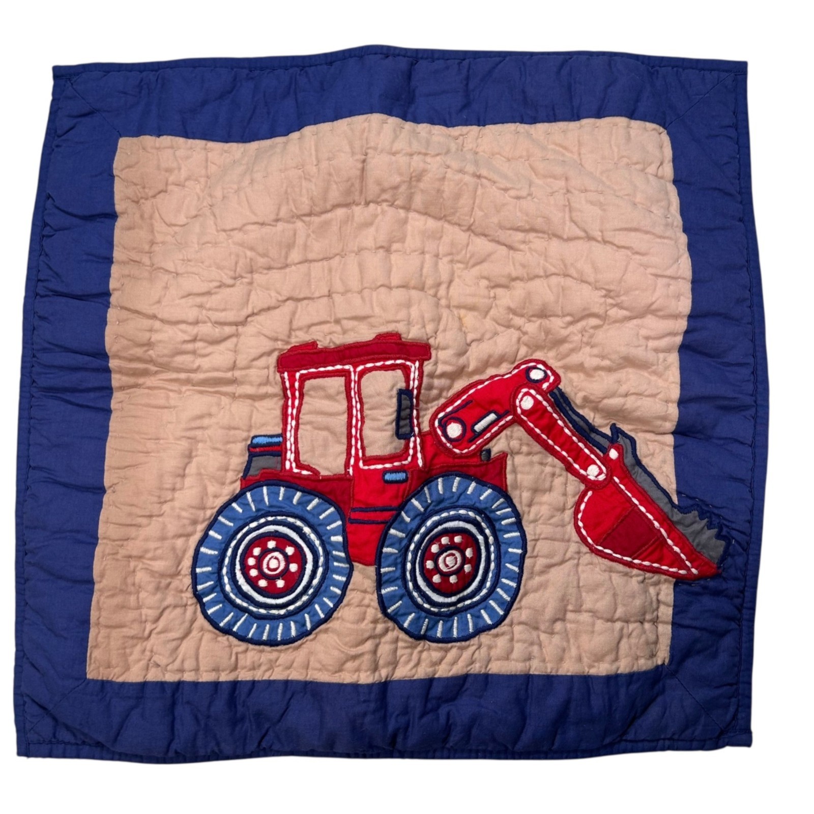 The Company Store Company Kids Set of 2 Pillow Shams Bedding Tractor Mixer Count