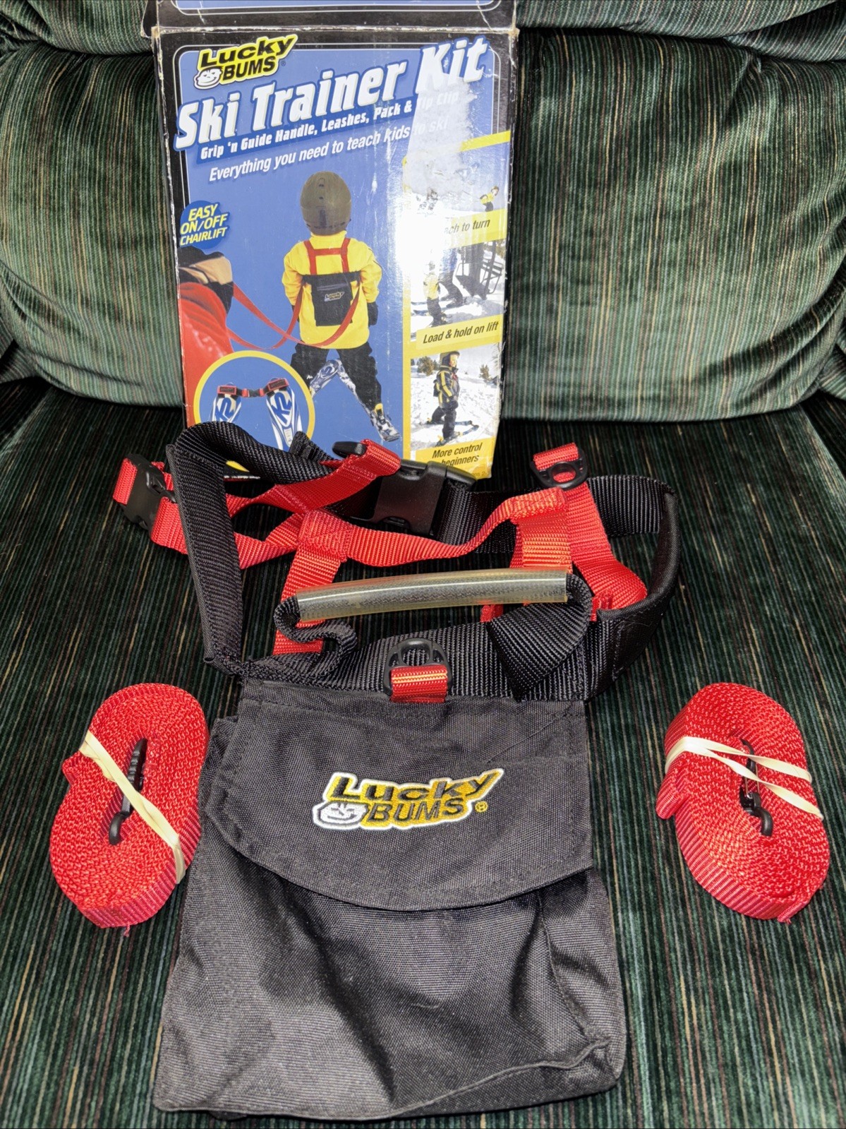Deluxe Ski Trainer Harness Child Age 2-8 Lucky Bums Lift Handle Opened Never Use