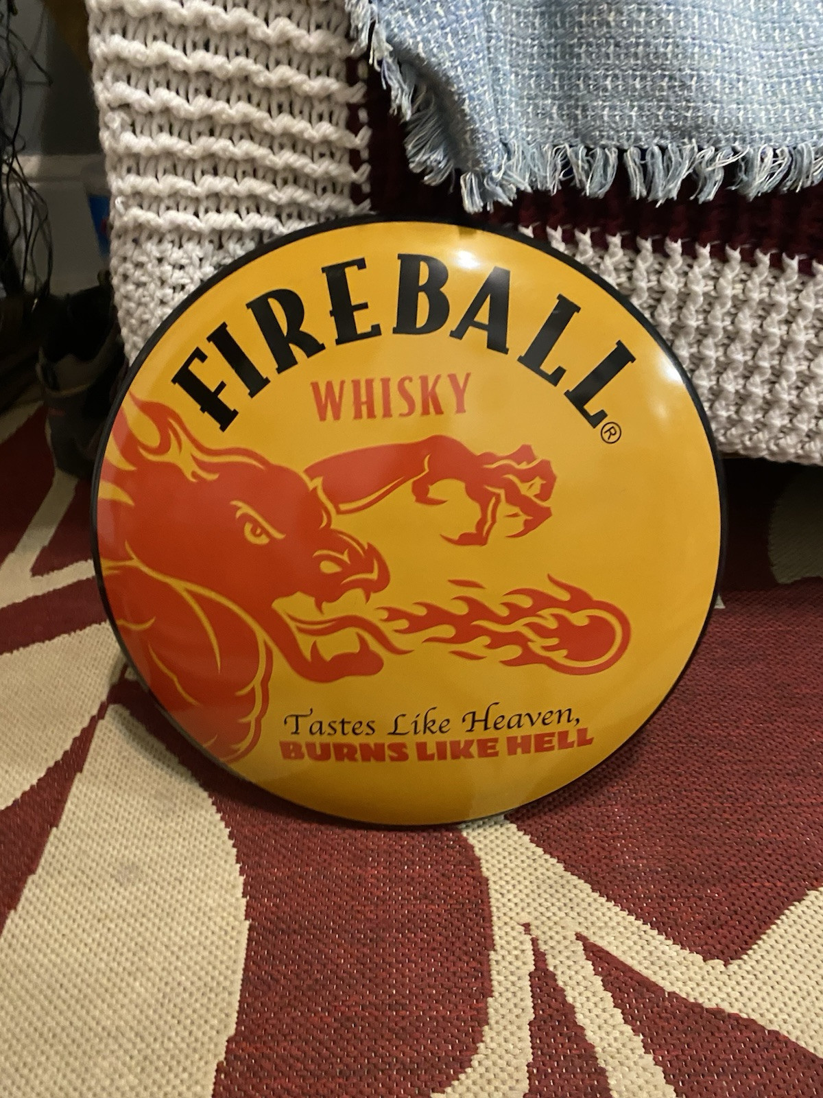 Fireball. Whisky Sign 🪧 Burn 🔥 Like Hell