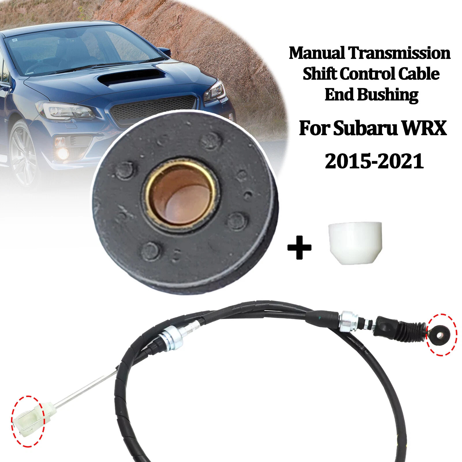 Manual Transmission Gear Shift Cable Bushing Repair For Subaru WRX 2015-2021