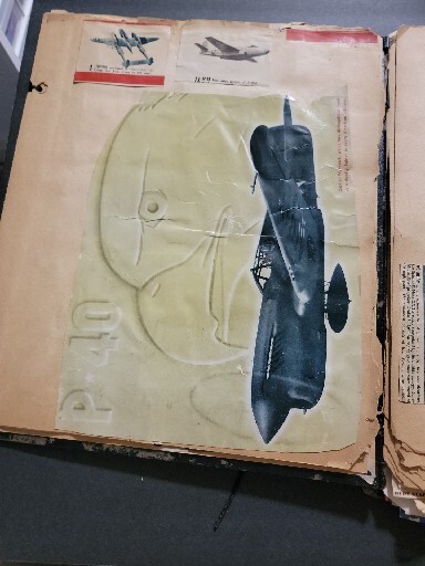 SCRAP BOOK AVIATION VINTAGE