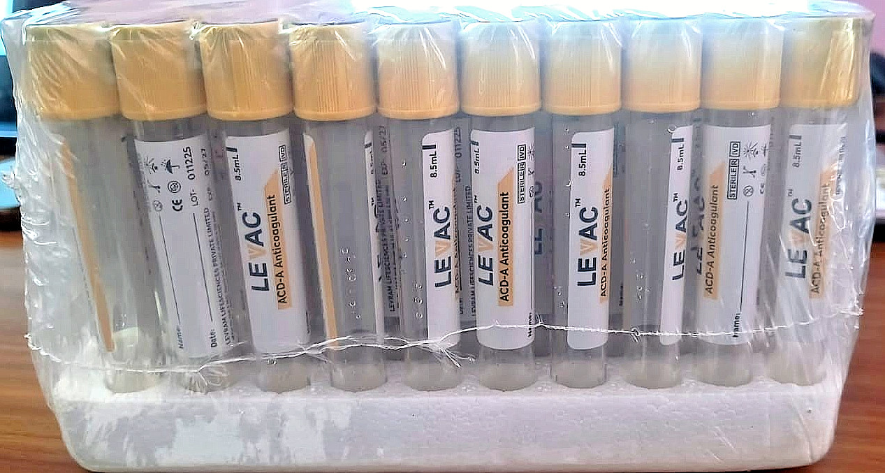 ACD-A 8.5ml LEVAC Levram Exp. May 2027-200 tubes