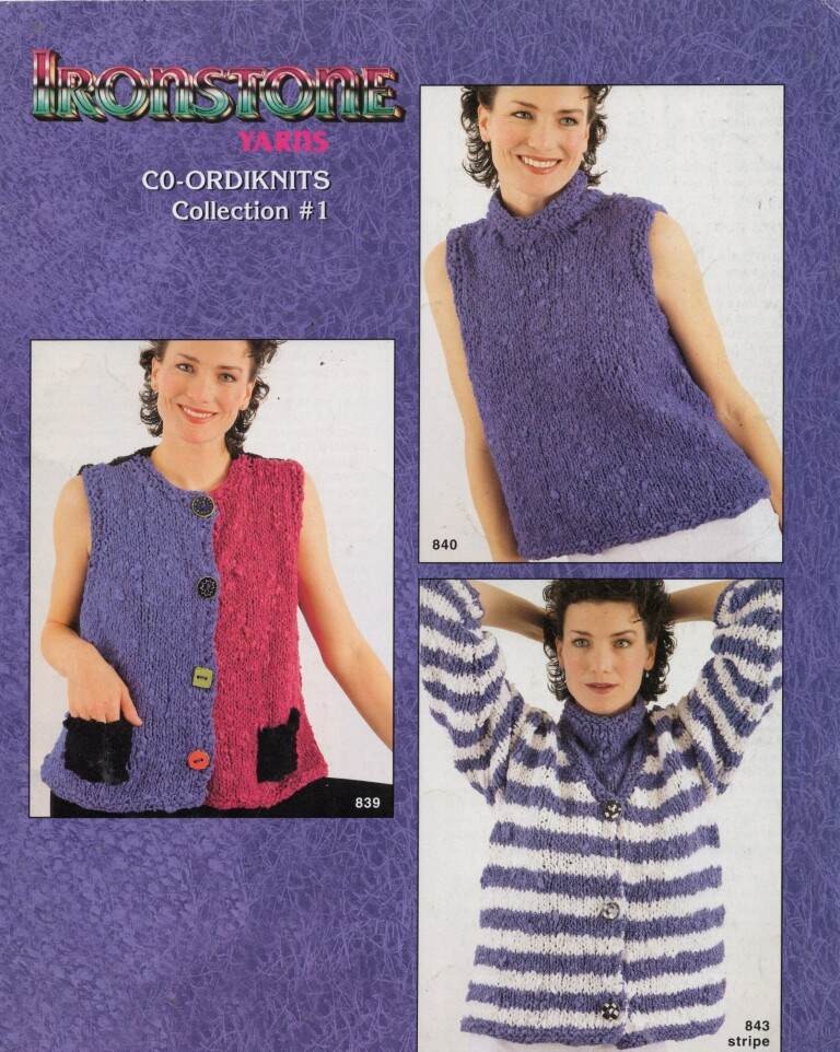VTG!IRONSTONE YARNS CO-ORDIKNITS COLLECTION #1 PATTERN BOOK