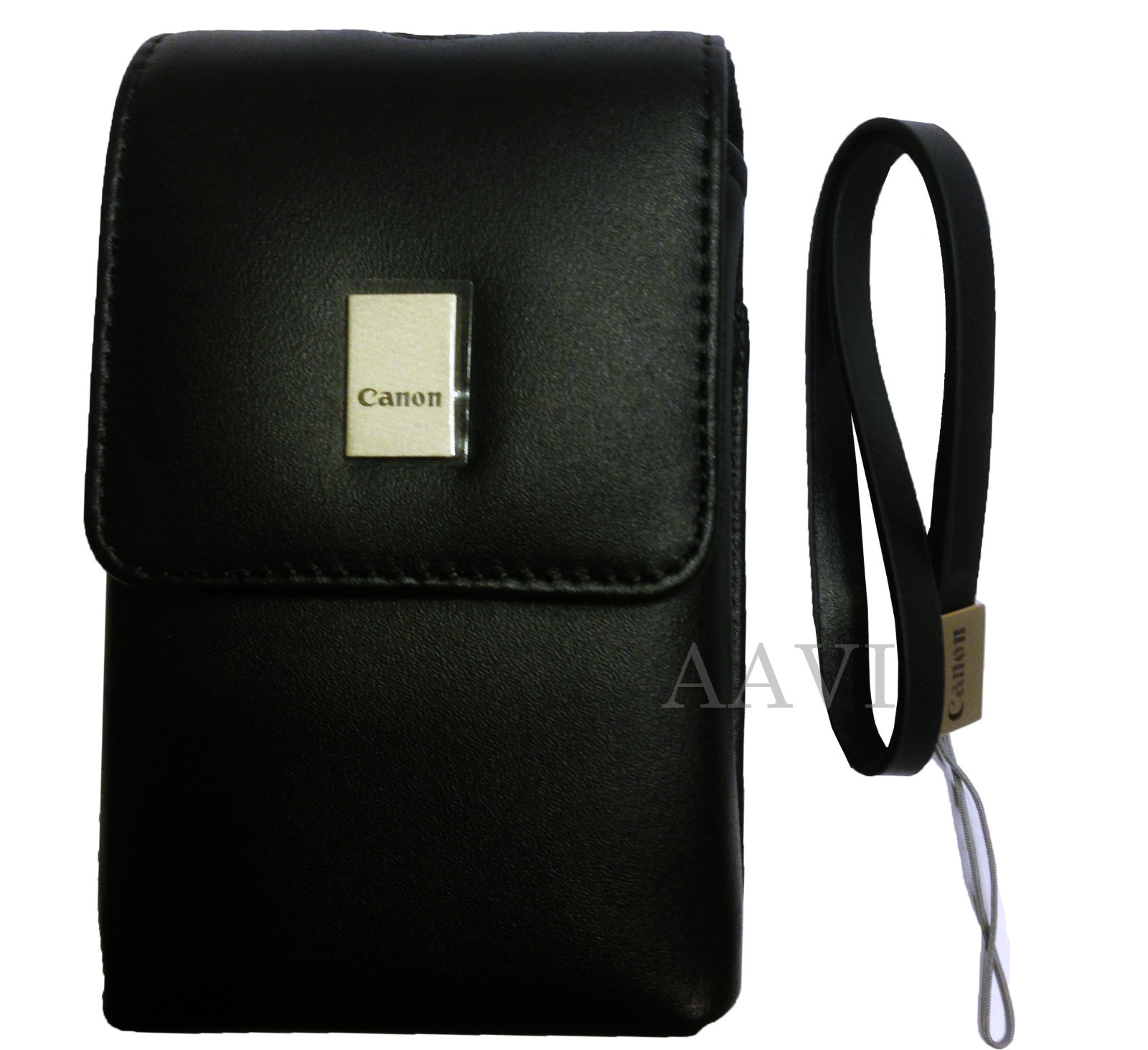 Canon Leather Carrying Case Bag & Wrist Strap for PowerShot ELPH Digital Cameras