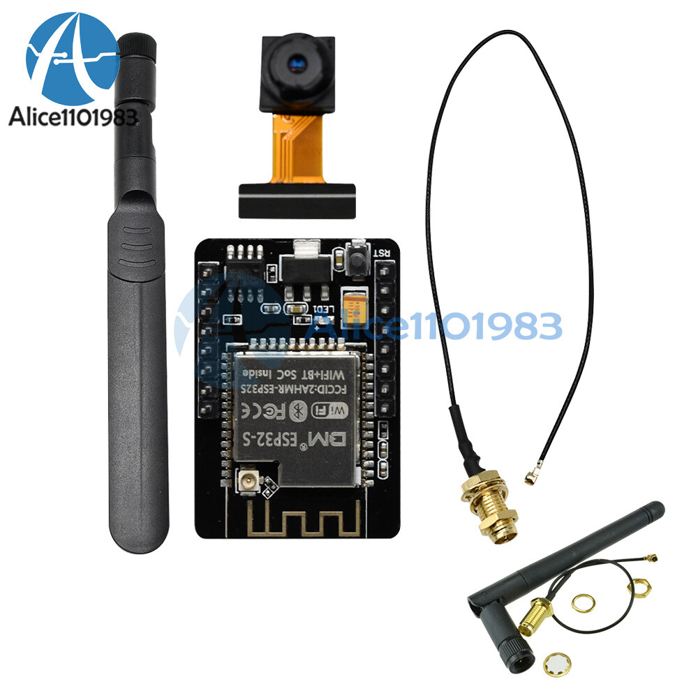 ESP32-CAM WIFI Bluetooth Development Board Enhanced Version 2.4G Antenna +Cable