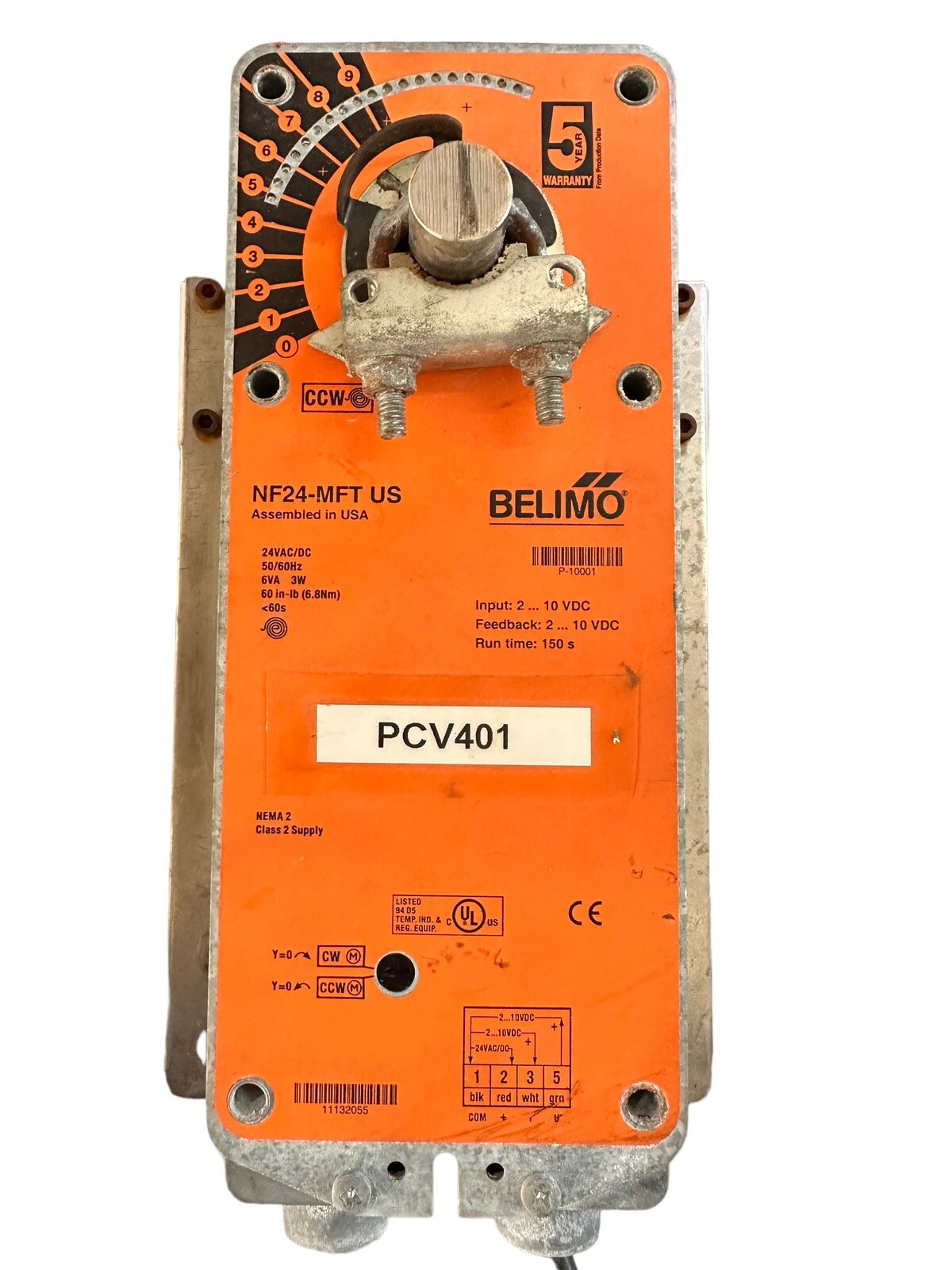 Belimo NF24-MFT Spring Return Fail-Safe Control Actuator (G8)