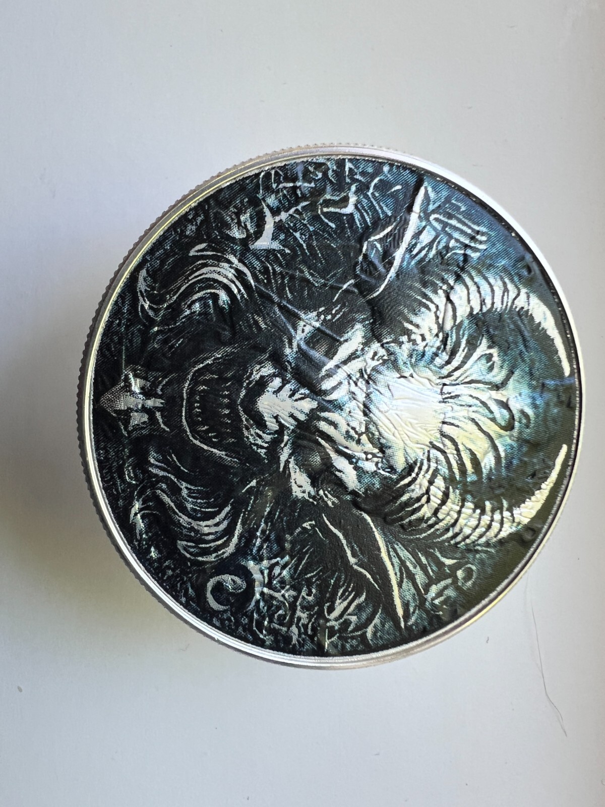 Evil - The Devil - American Silver Eagle 1oz .999 Silver Dollar Coin