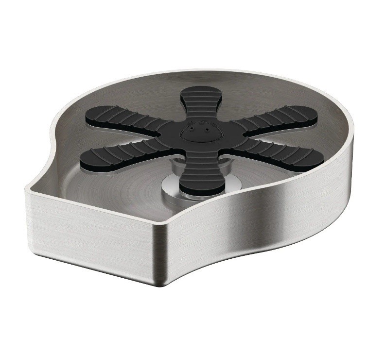 New Better Homes & Gardens Glass Rinser –Stainless Steel  Sink Cup Washer A1