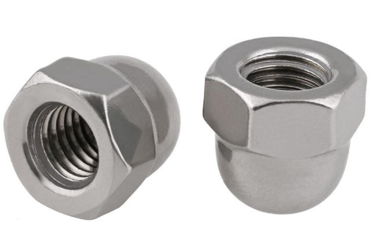 M10*1.0 Fine pitch 304 Stainless Blind Nut Ball Knobs HEX Acorn Nuts Right hand