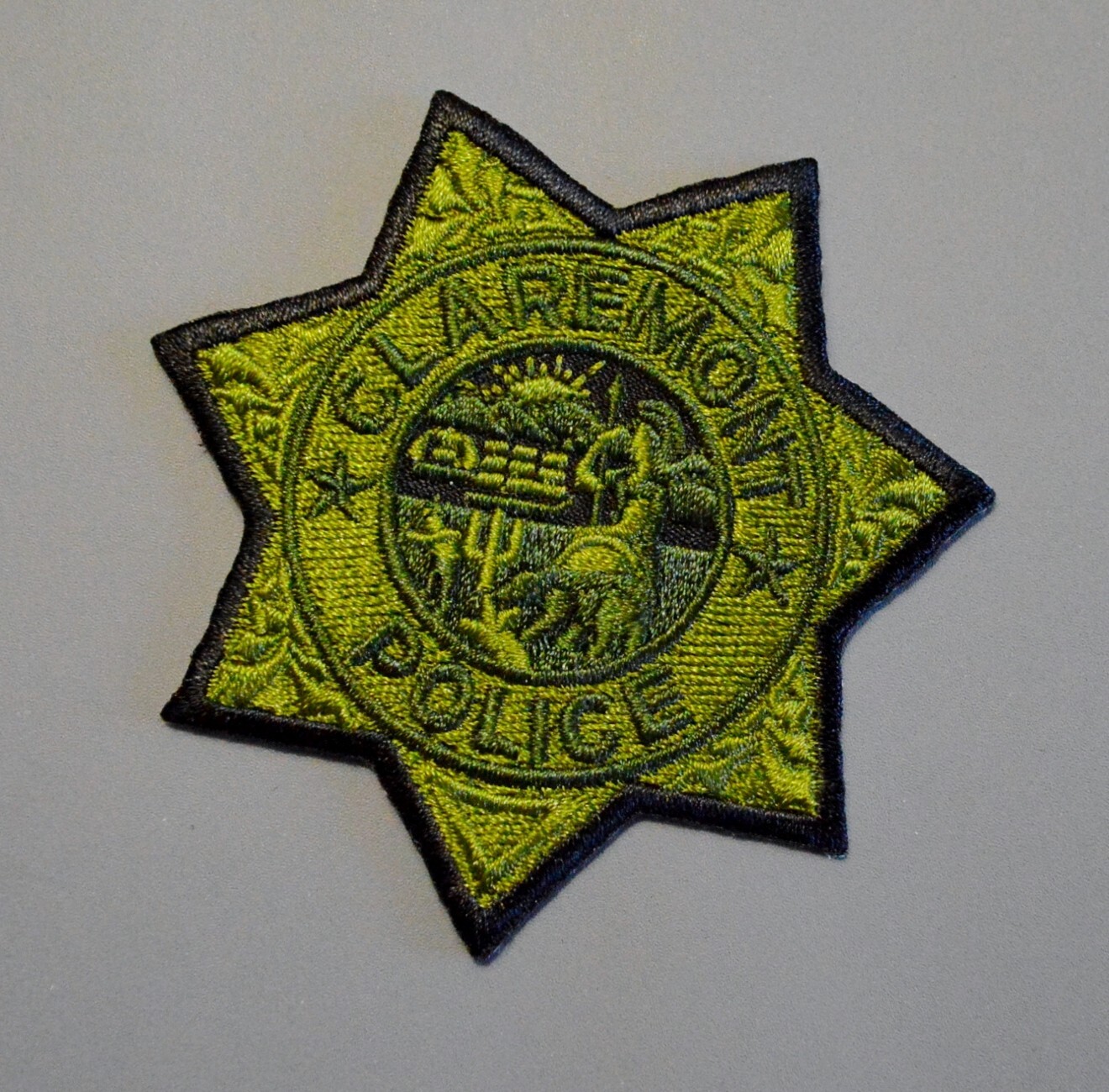 Claremont California Police Subdued Patch ++ Mint Los Angeles County CA