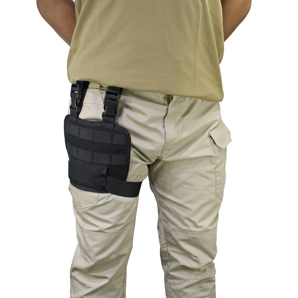 Tactical Thigh Drop Leg Platform MOLLE Adjustable Drop Leg Panel for Gun Holster
