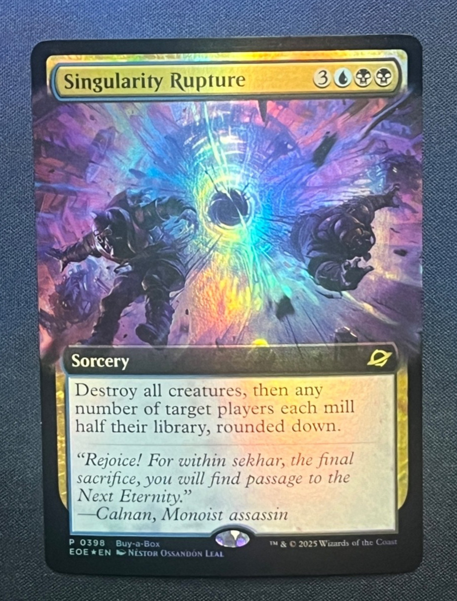 MTG Singularity Rupture Extended Art Buy-A-Box FOIL Promo Magic the Gathering