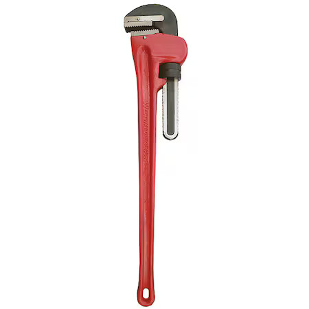 Westward 39Cg51 60 In L 8 In Cap. Cast Iron Straight Pipe Wrench