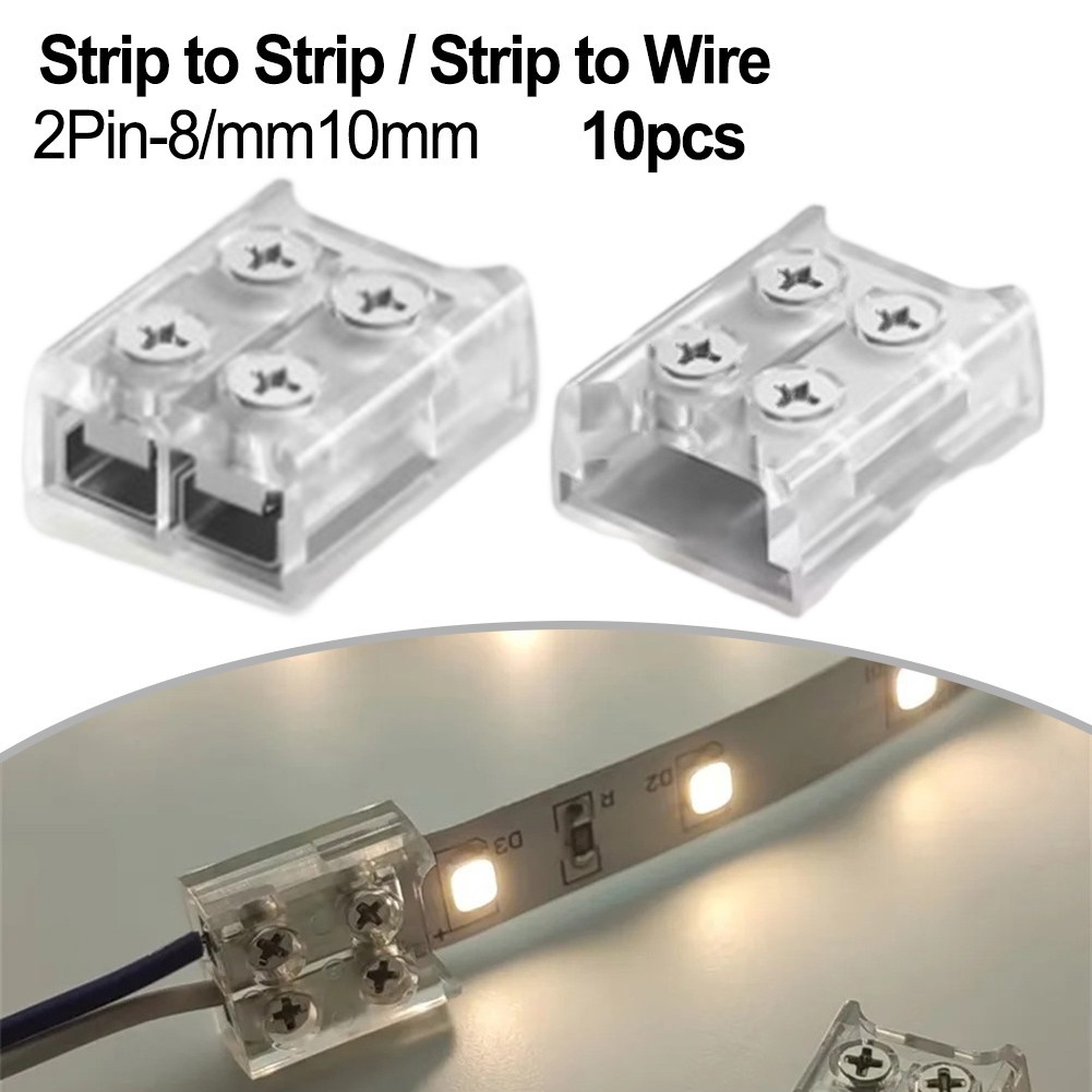 Transparent Design LED Strip Connectors Set of Ten Easy to Use Features