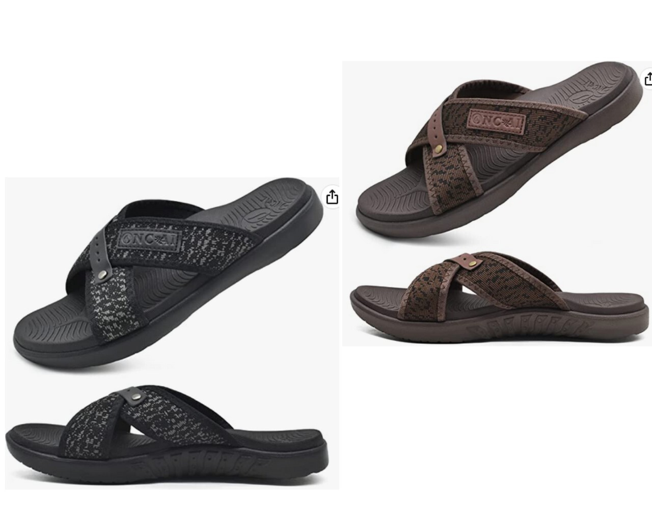 NWT  ONCAI 11.5  Mens Sandals Arch Support Recovery Orthotic Plantar Fasciitis