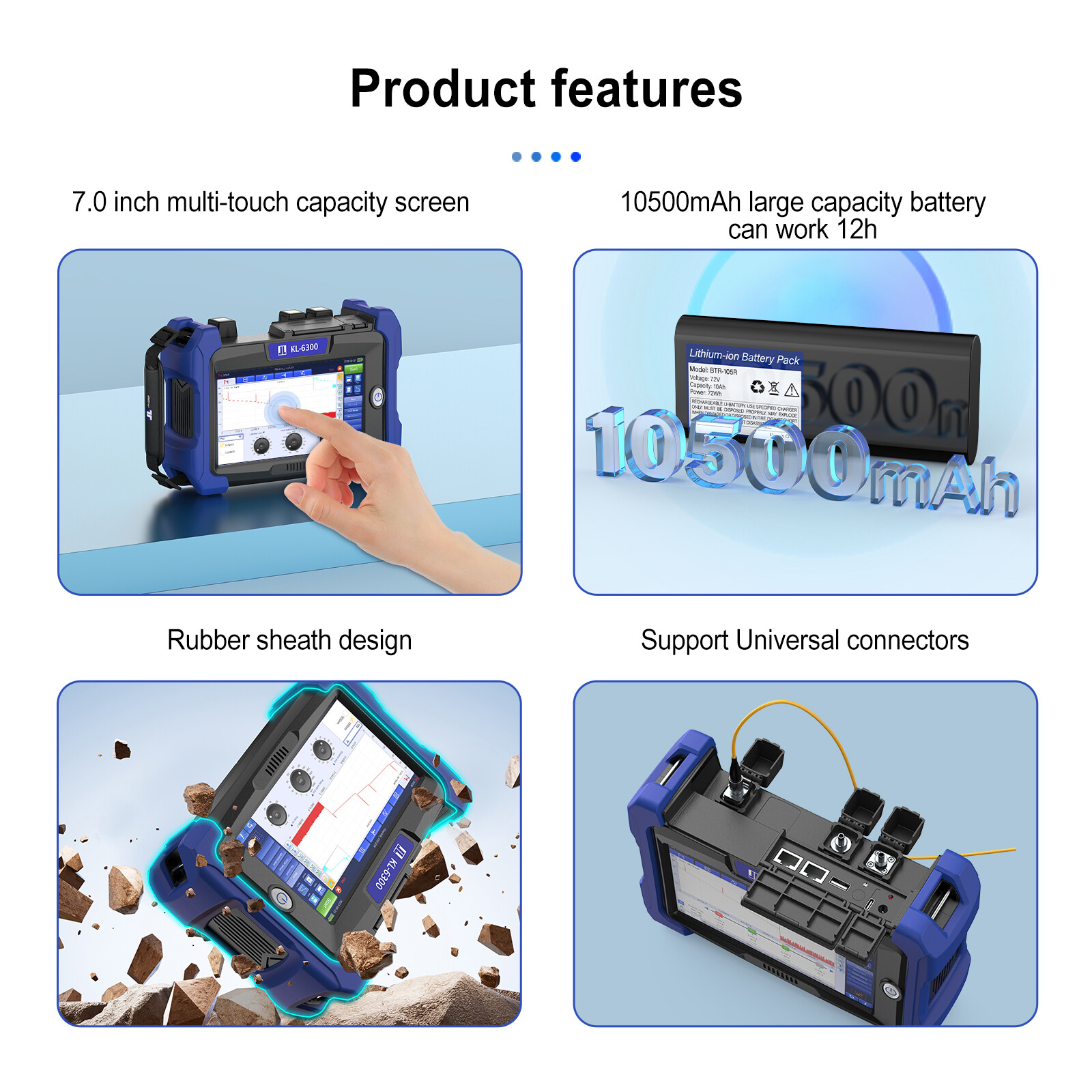 JILONG KL-6300 Fiber Master OTDR W/Multi-Functions Support Bidirectional Testing