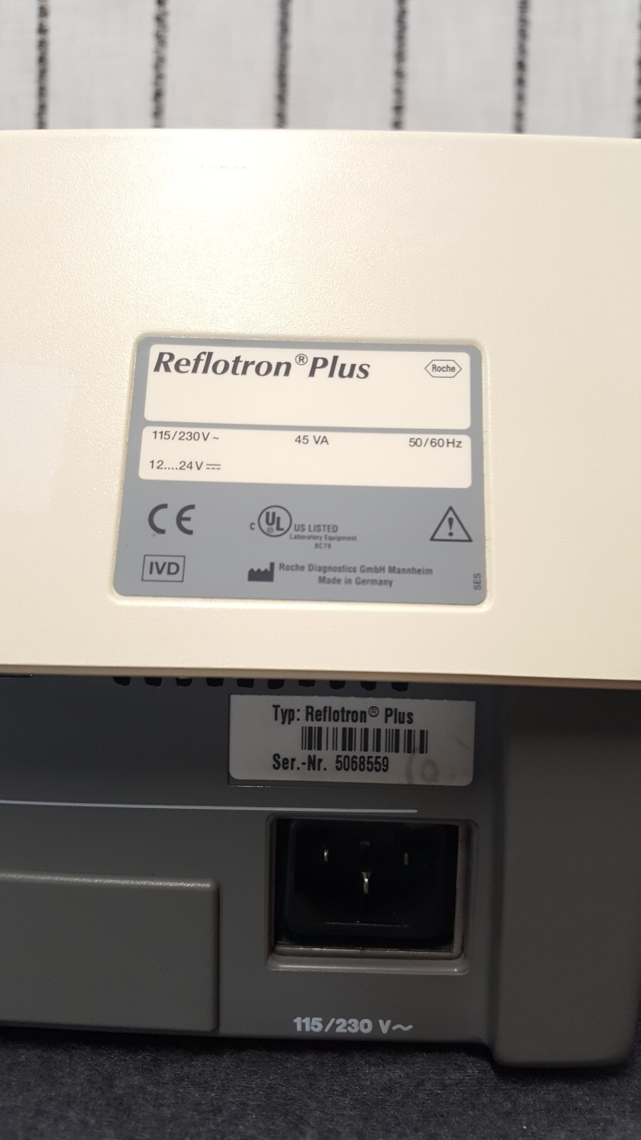 ROCHE Diagnostics Reflotron Plus Hematology Analyzer - S/N 506855
