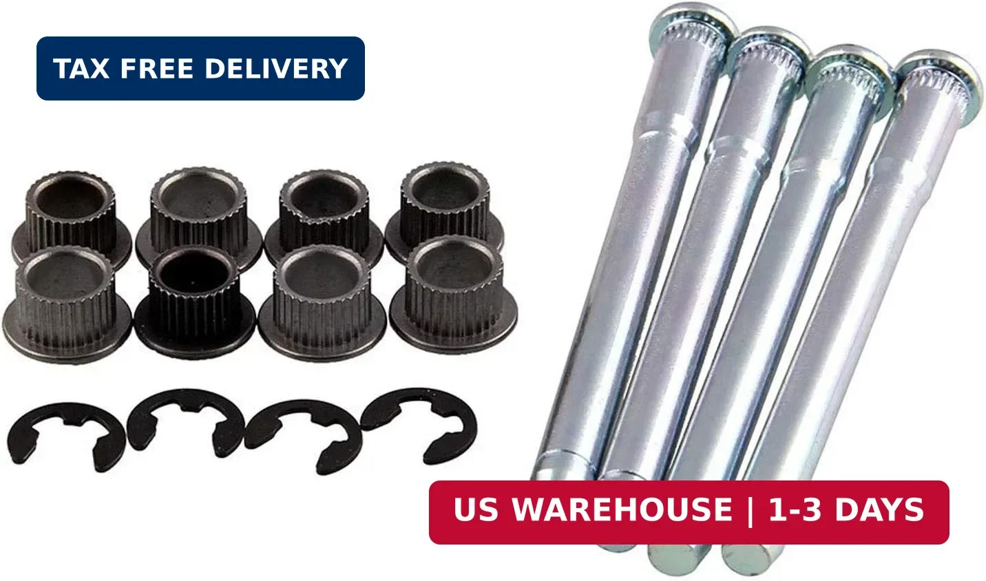 Door Hinge Pin and Bushing Repair Kits (4 pins 2 Door) for 1994-2004 Chevy S10 &