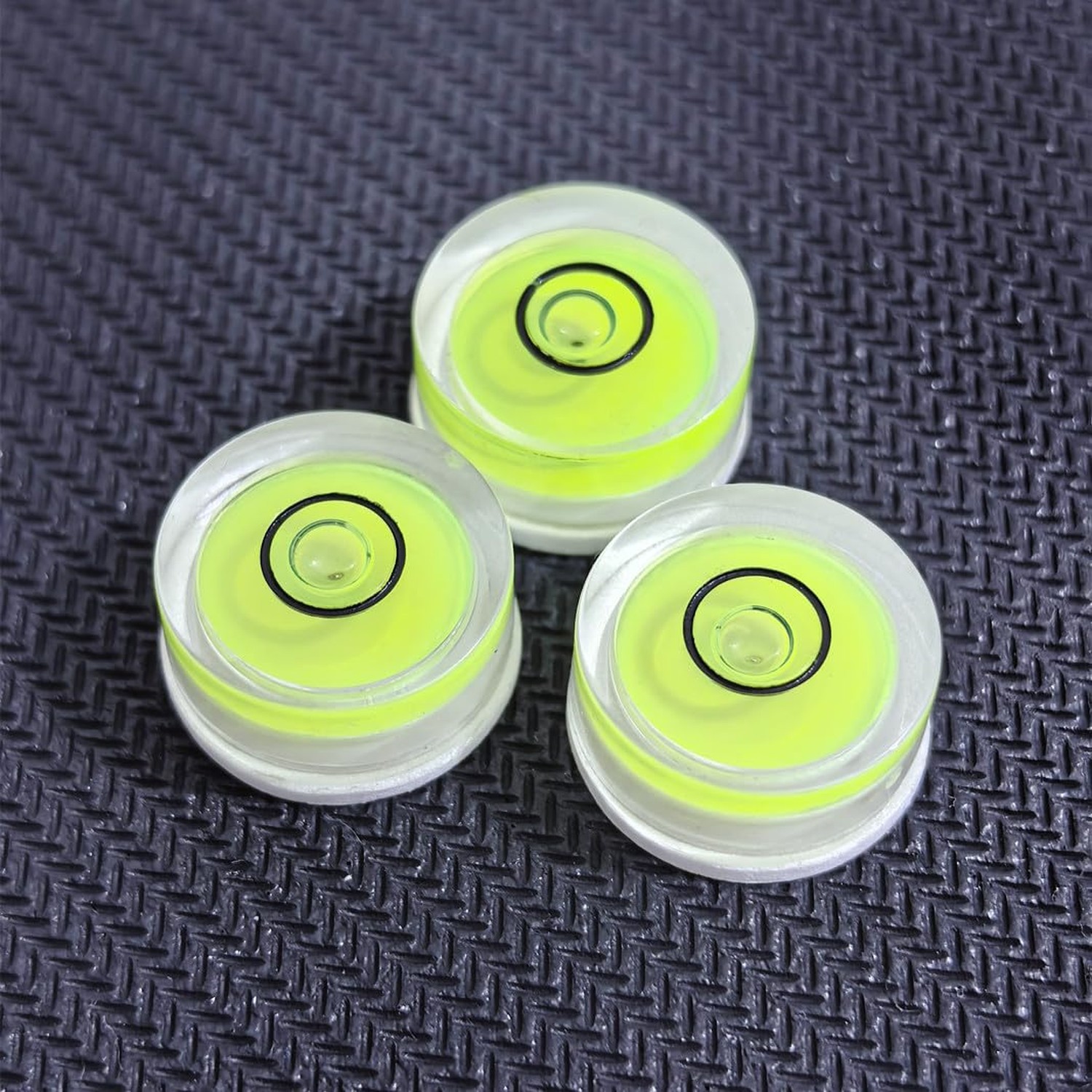 5Pcs Small Circular Bubble Levels with Double Sided Adhesive Bottom Mini Litt...