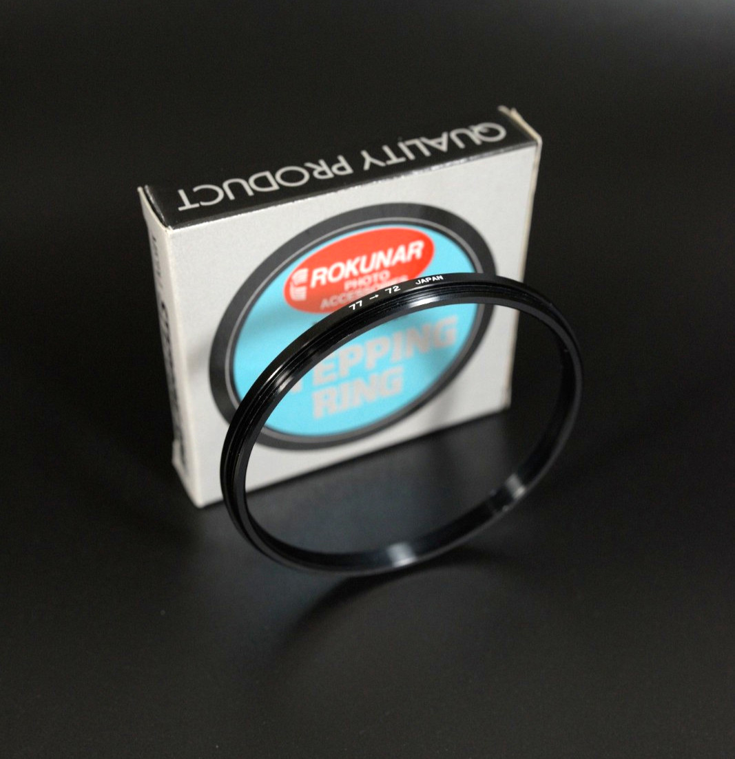 Rokunar 77-72mm Step-Down Lens Filter Adapter Ring 77mm-72mm Metal 77-72 Japan