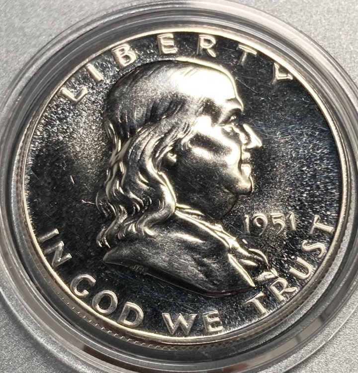 1951 Proof Franklin Silver 50¢ **VERY NICE COIN** (Stock Photo)