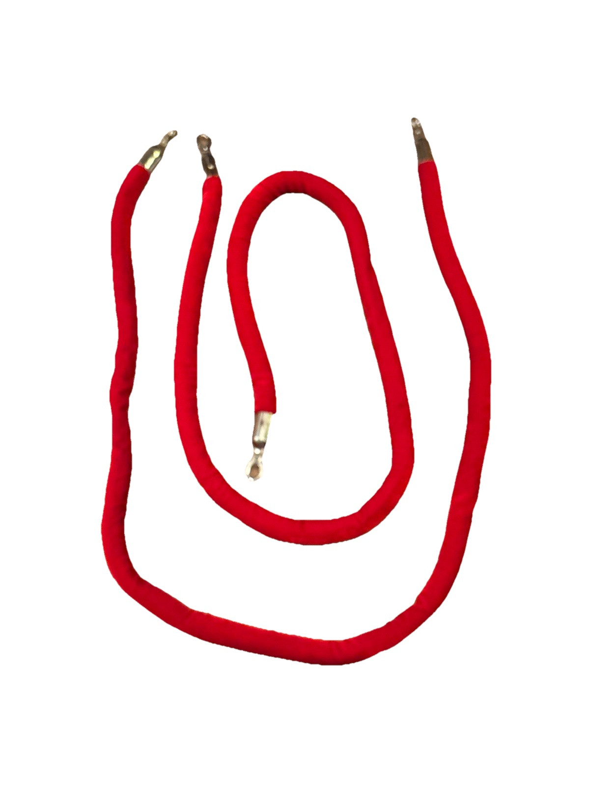 2pcs 4 Feet Purple Red Velvet Stanchion Rope Crowd Control Barrier Rope Chrome