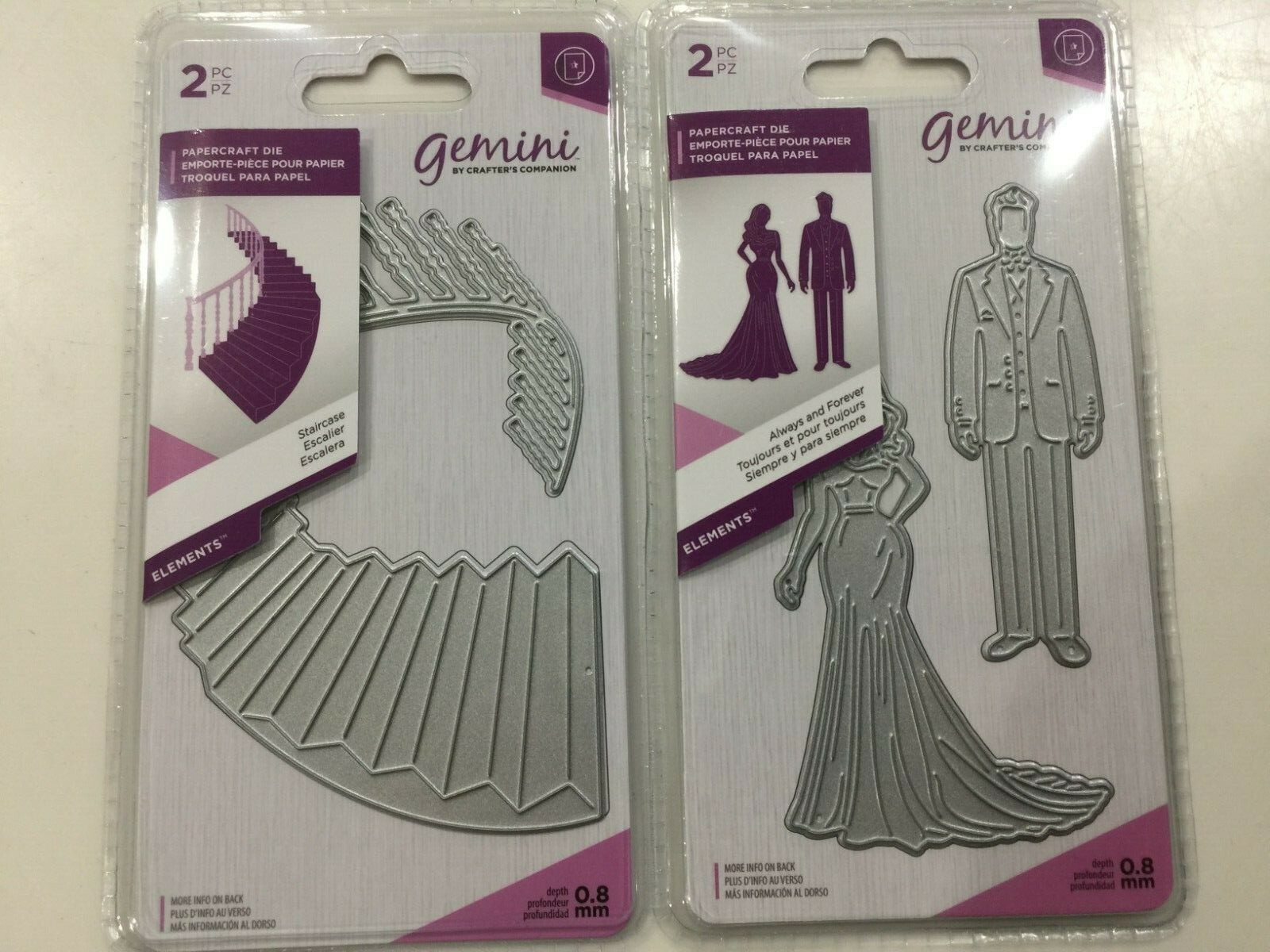 crafter's companion always & forever/ Staircase die set 665513 New