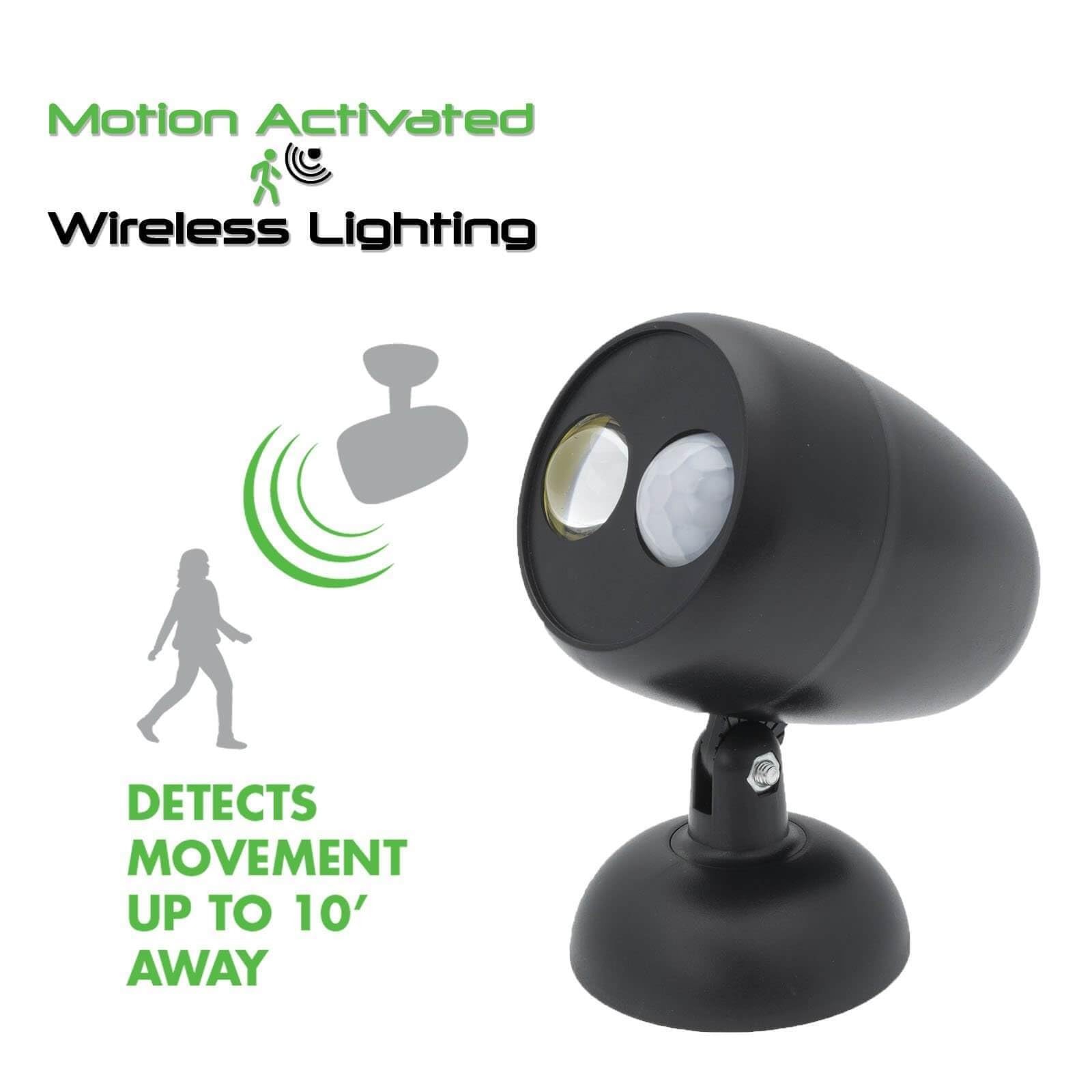 Motion Activated LED Spotlight, Battery Operated Wireless Motion Sensor Light...