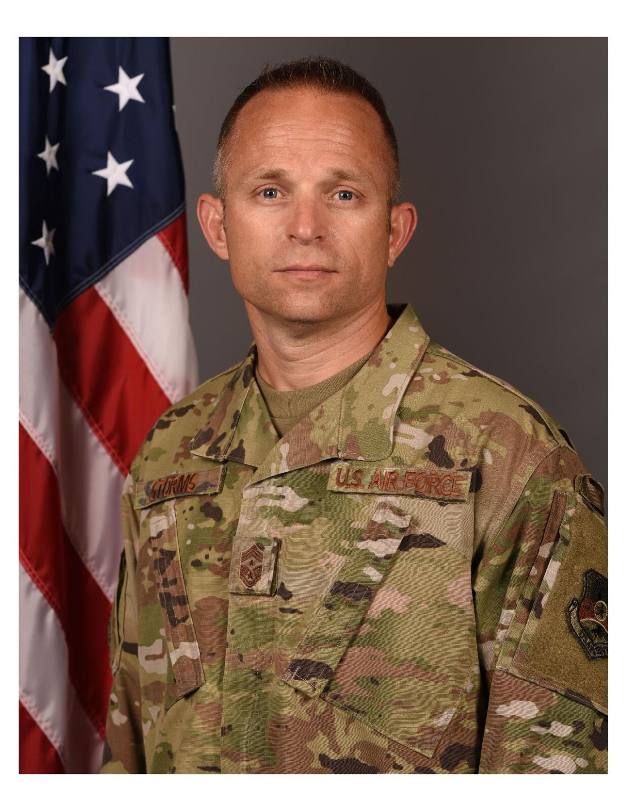 United States Air Force Sergeant John G. Storms 8x10 Photo On 8.5" x 11"