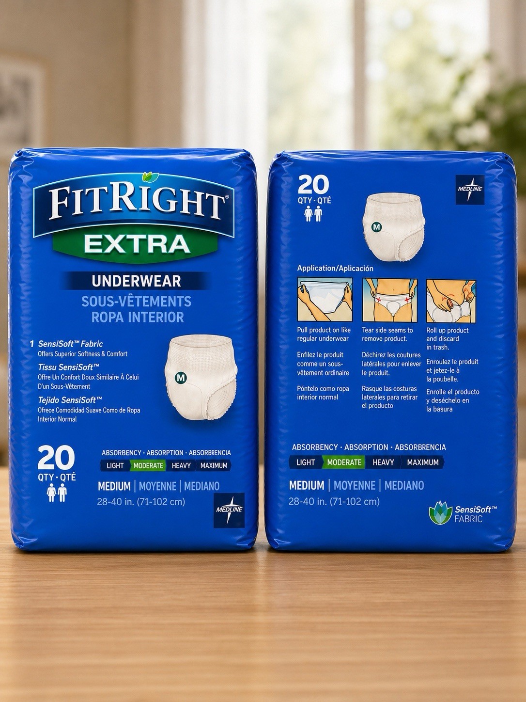 FitRight® Extra Protective Underwear – Medium (20 Count)