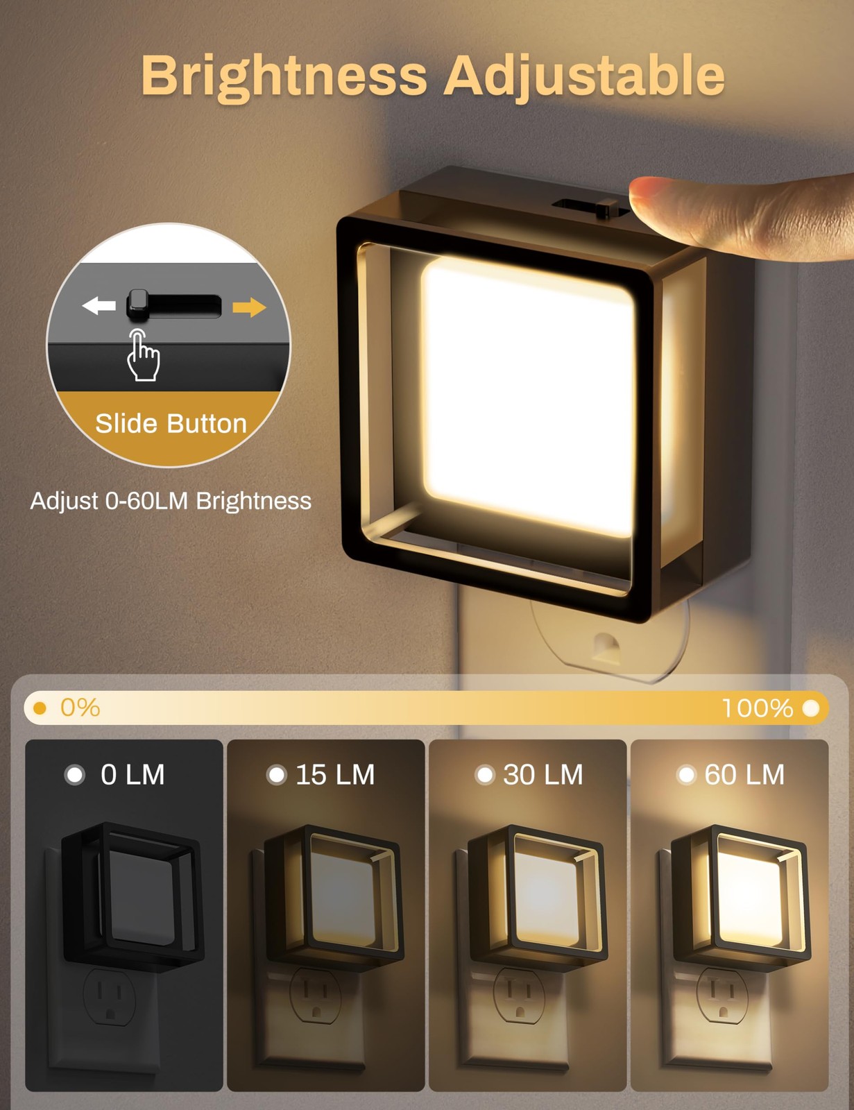 DORESshop LED Night Light, Lights Plug 2 Count (Pack of 1), Soft White