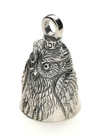 Owl GUARDIAN BELL w/ 2 Legend Cards Good Luck & Motorcycle
