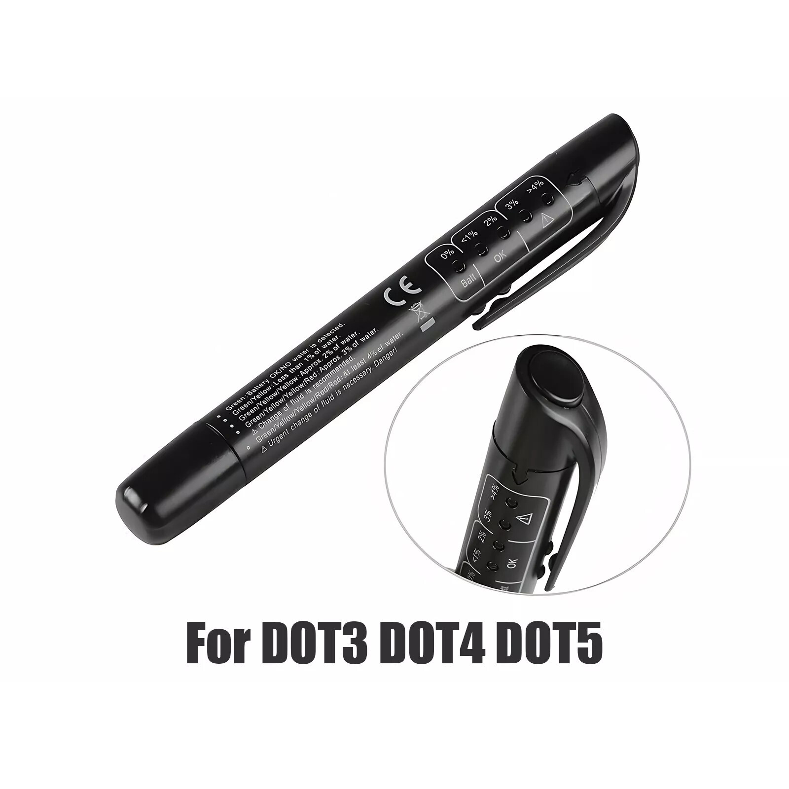 Portable Auto Oil Moisture Brake Fluid Test Pen Car Testing Tool For DOT3 DOT4