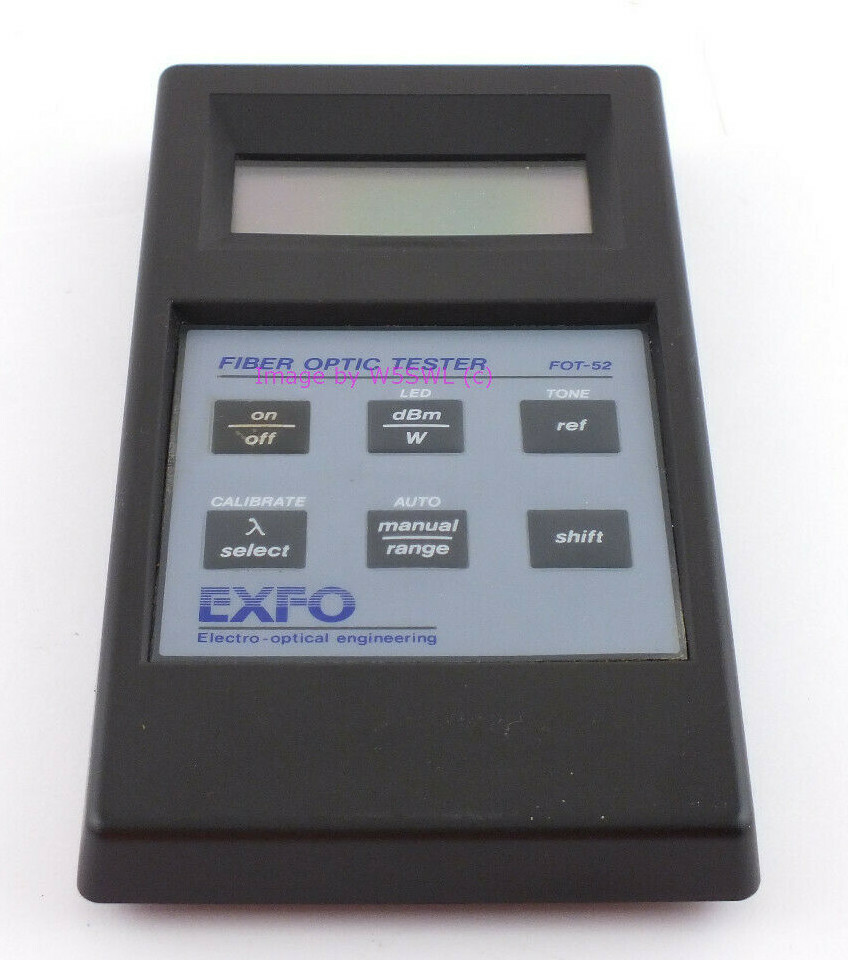 EXFO FOT-52 Fiber Optic Tester Front Half for parts
