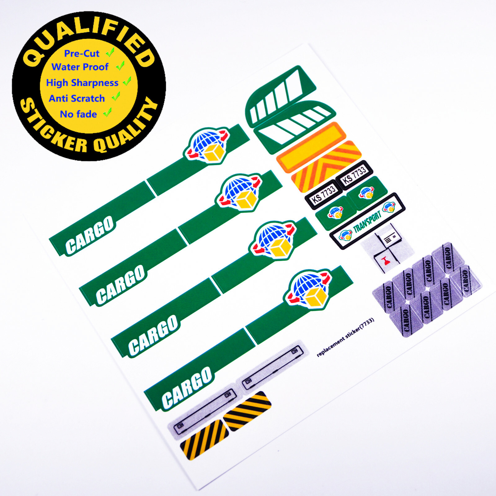 Replacement sticker for set 7733 Precut sticker