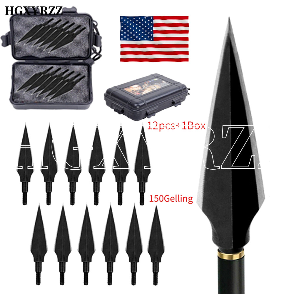 Archery Arrowheads 12Pcs 150 Grain 2 Blade Archery Bow Arrow Hunting